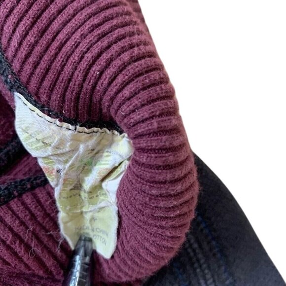 Tommy Bahama 1/4 Zip Sweatshirt Men’s Size Small Reversible Gray Purple Cotton - Picture 4 of 4